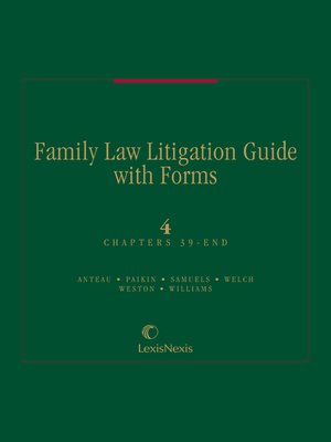 cover image of Family Law Litigation Guide with Forms